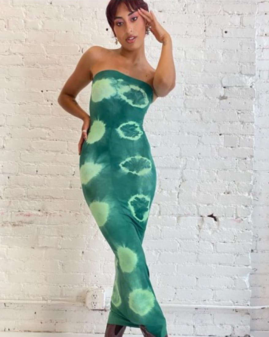 Dana Foley Hand Dyed Tube Dress - Image 2