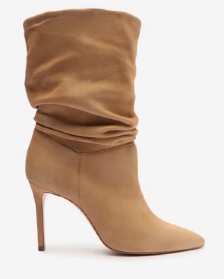 Schutz Beige Suede Boot - Image 1