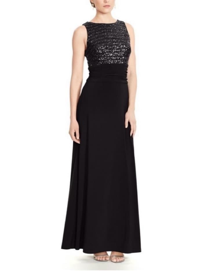 Ralph Lauren black sequin maxi dress - Image 1