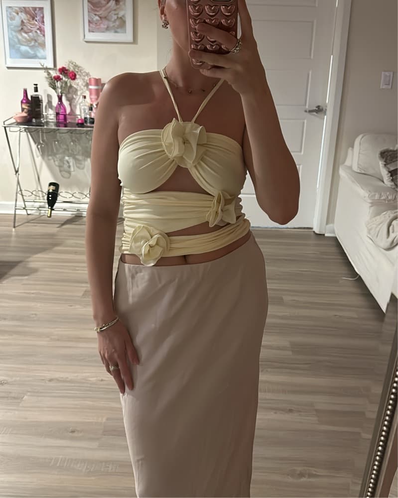 Flower Halter Top - Image 1