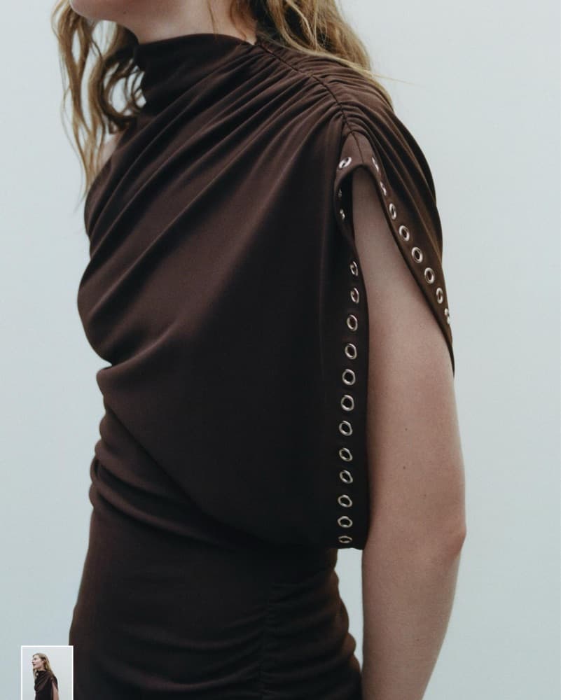 Brown Mini Dress - Image 1