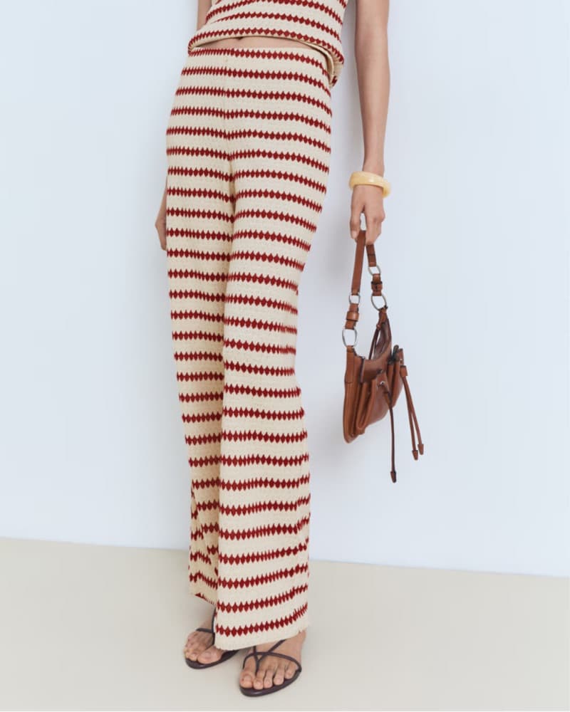 Mango Geometric Knit Pant - Image 2