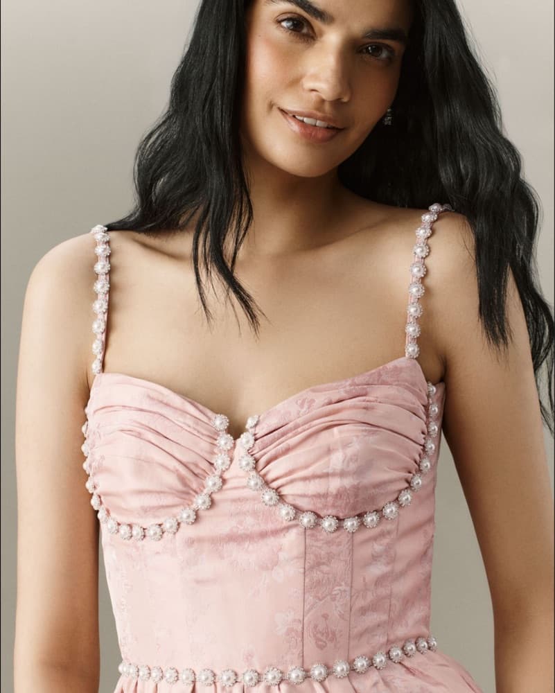 V Chapman Corset Tiered Maxi Dress - Image 3