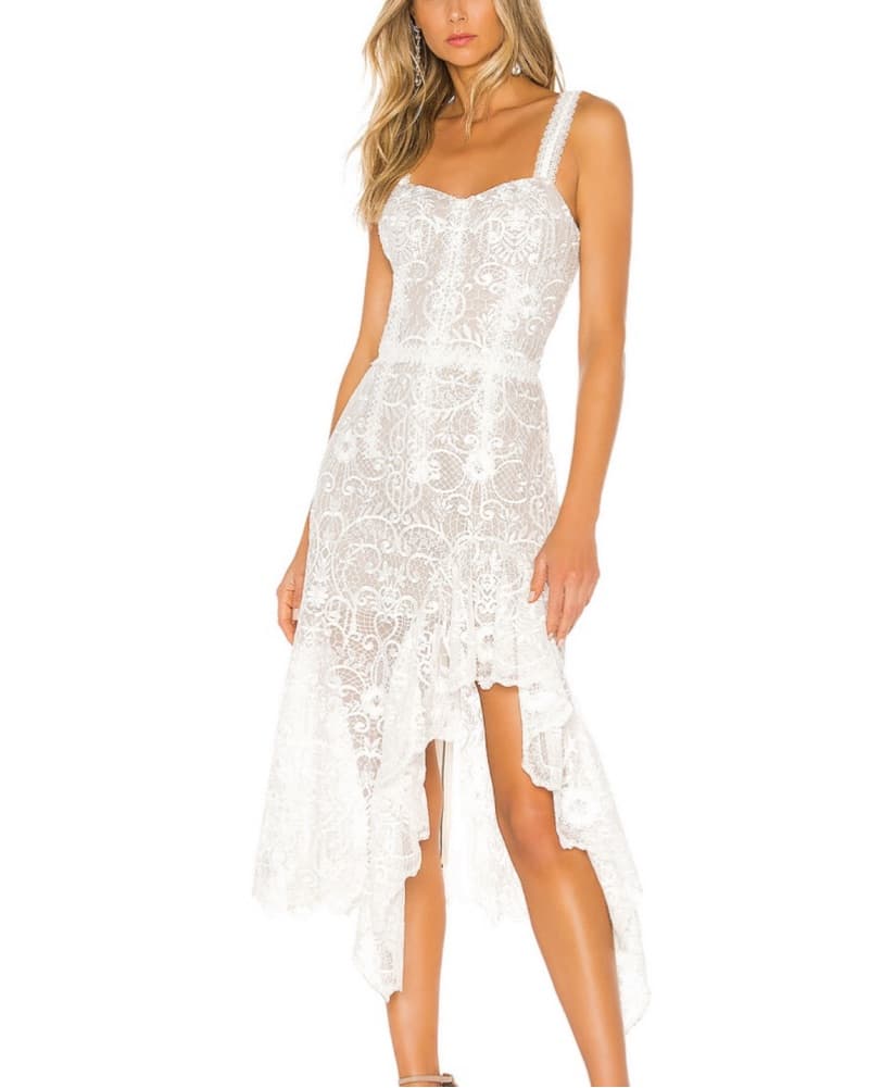 Bronx And Banco Lace Midi Dress - Image 1