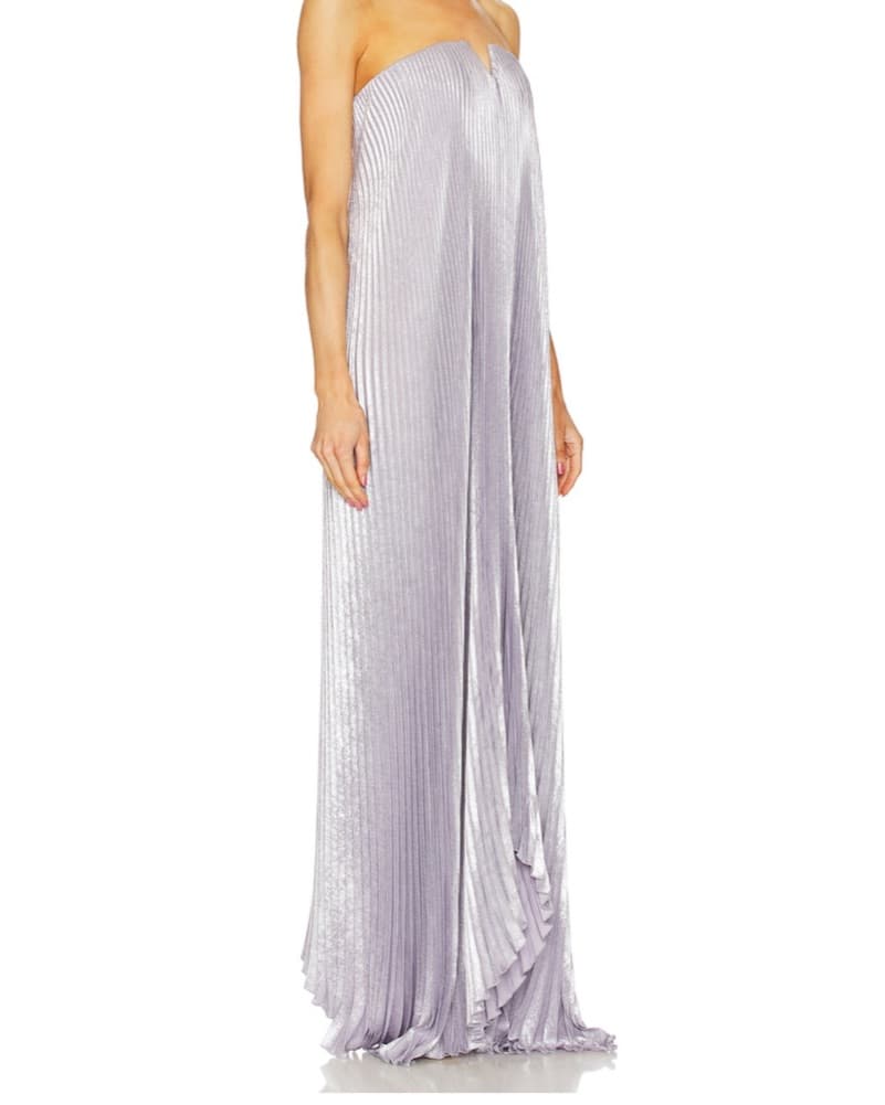 Shimmer Wedding Guest Dress - Image 3
