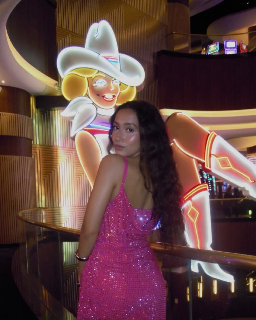 Perla Embellished Rhinestone Dress - Image 4
