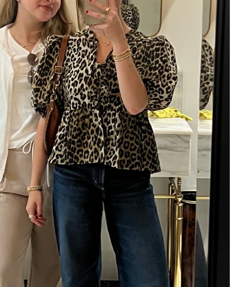 Ganni Peplum Blouse - Image 3