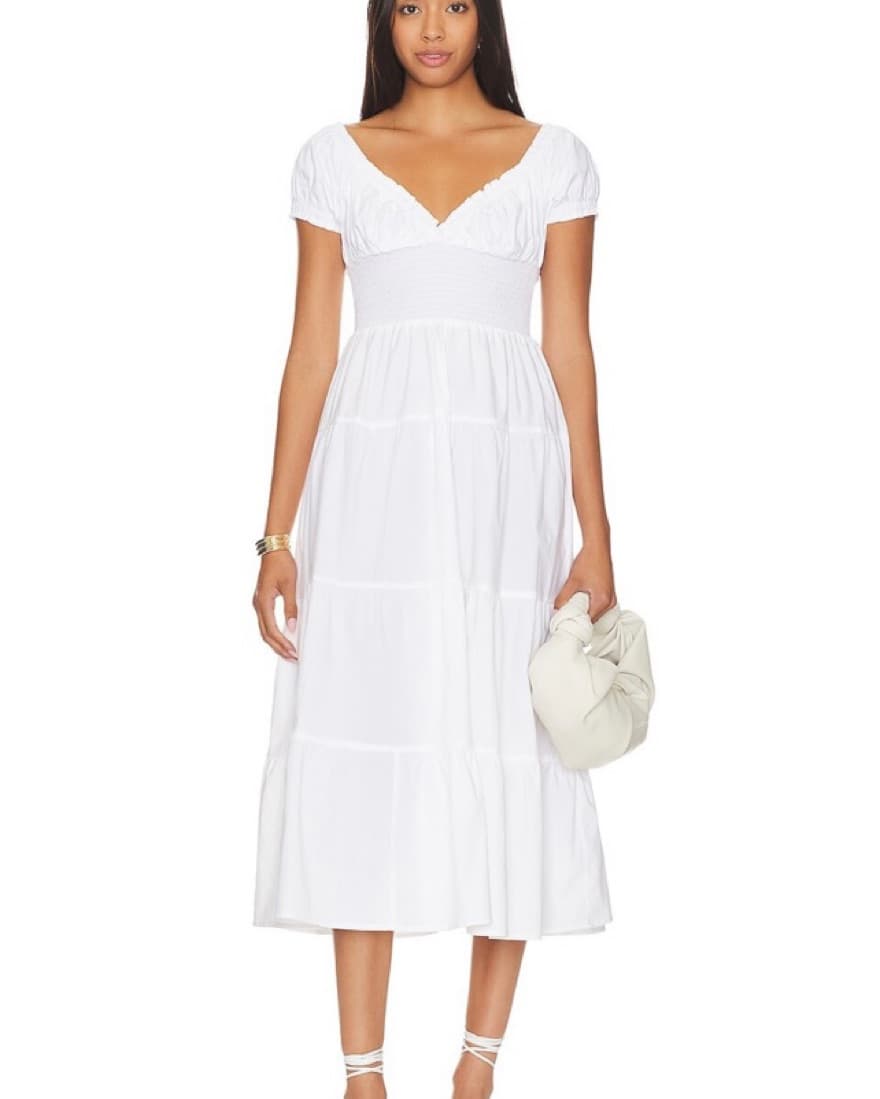 WeWoreWhat Smocked Midi Dress - Image 4