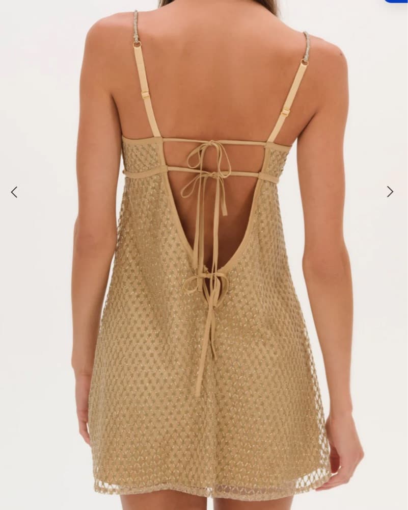 For Love and Lemons Glitter Slip Dress  - Image 2