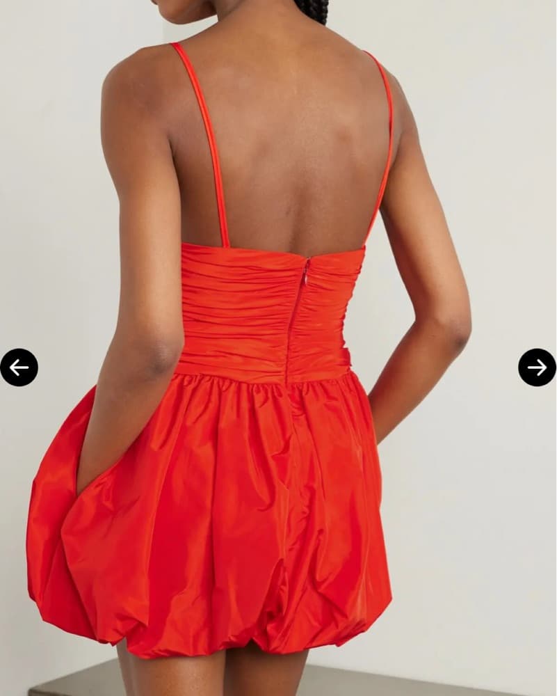 Staud Red Mini Dress - Image 2