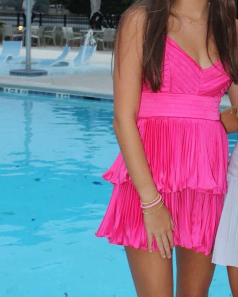 Pink Mini Formal Dress - Image 3