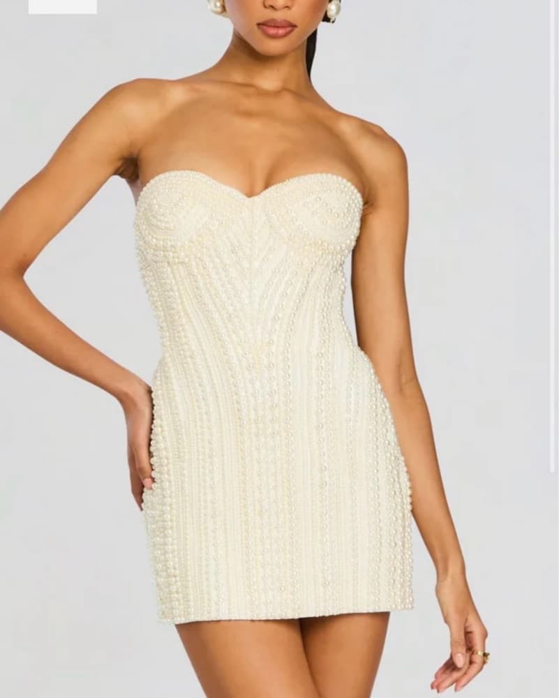 Deema Pearl Mini Dress - Image 3
