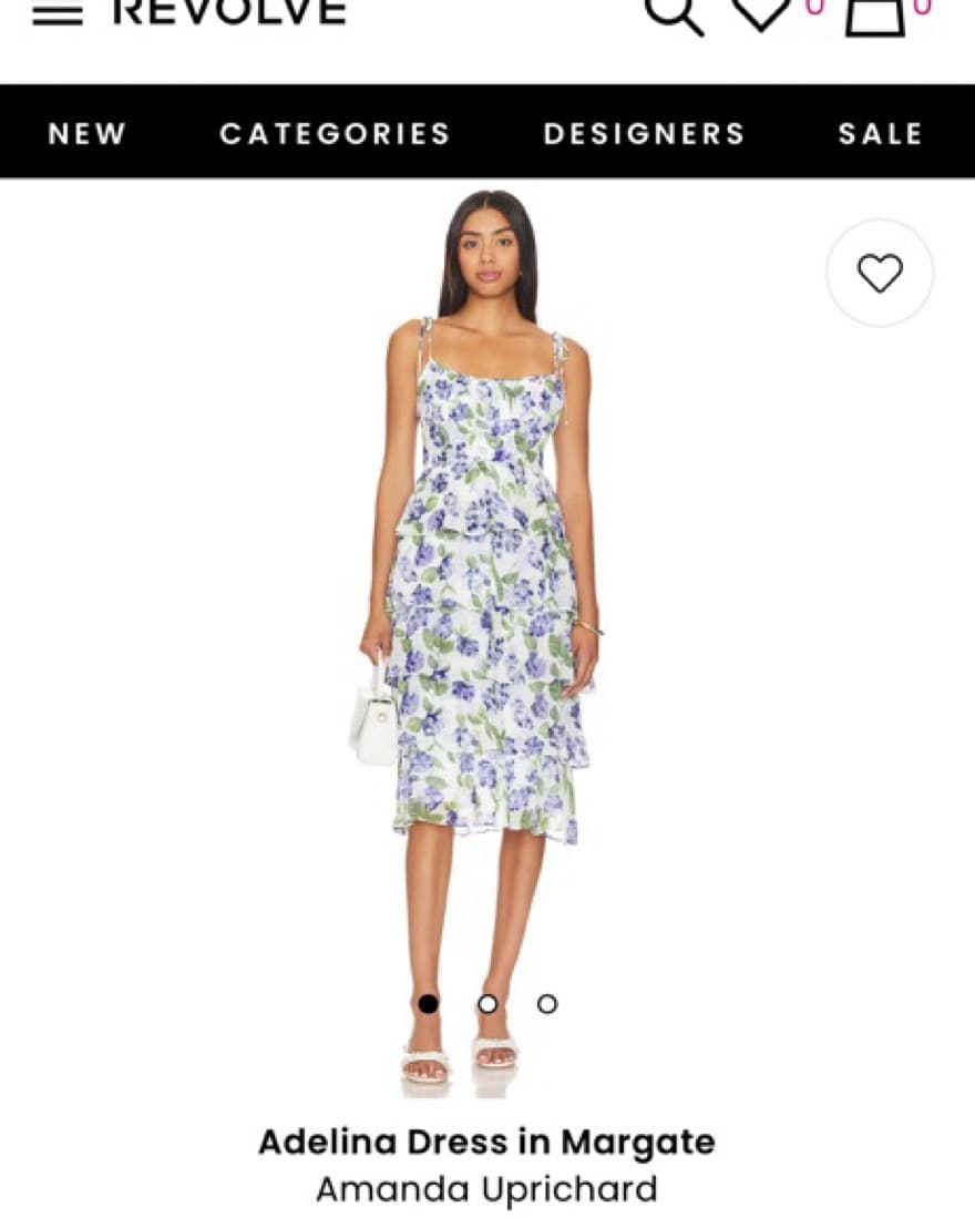 Midi Floral Amanda Uprichard Dress - Image 1