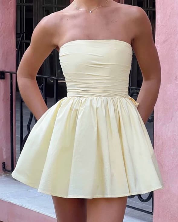 Baby Boo Yellow Bow Dress - Image 2