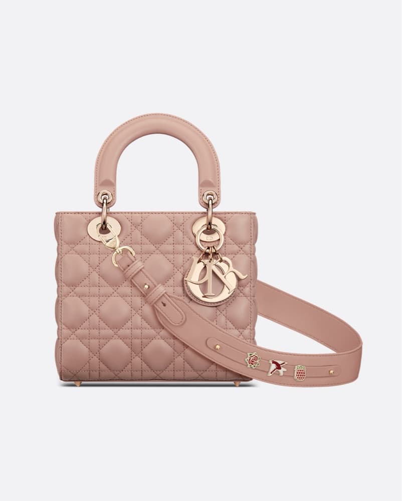 Dior Mini Lady Blush Lambskin Bag - Image 4