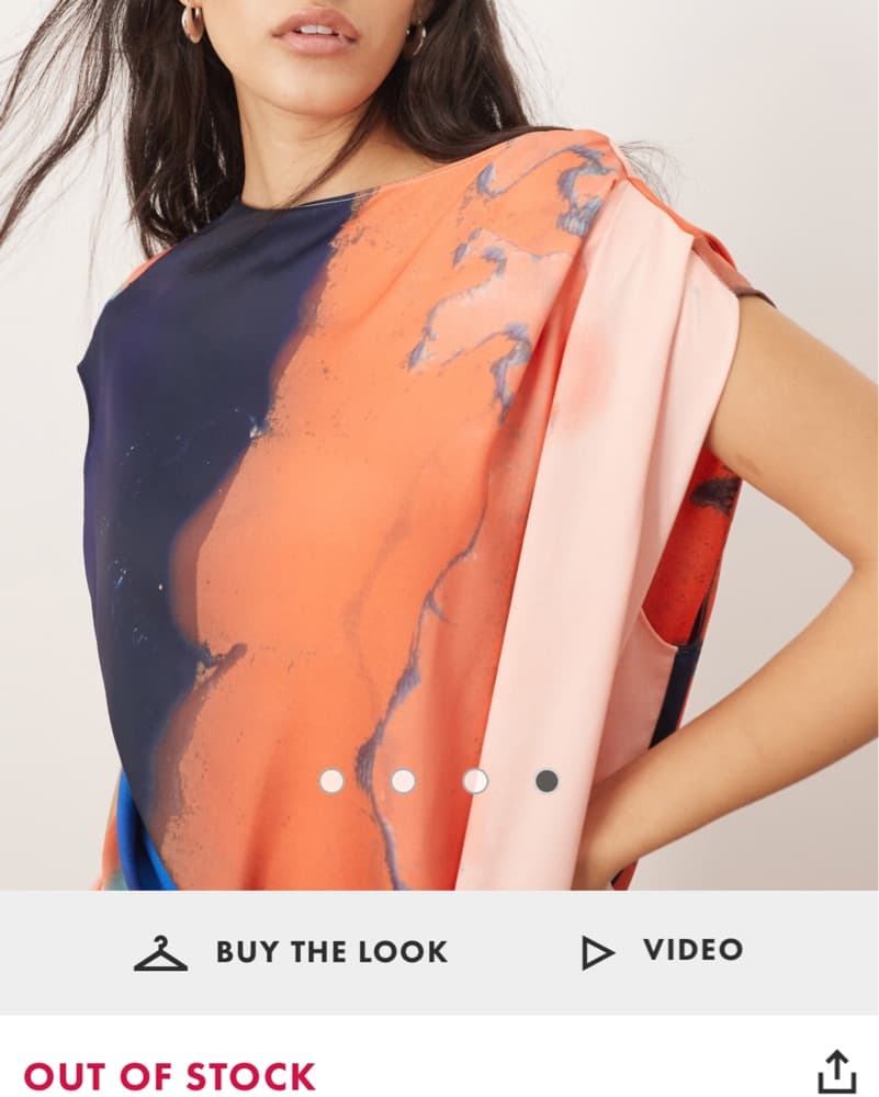 ASOS Arrange Satin Side Drape Maxi Dress - Image 4