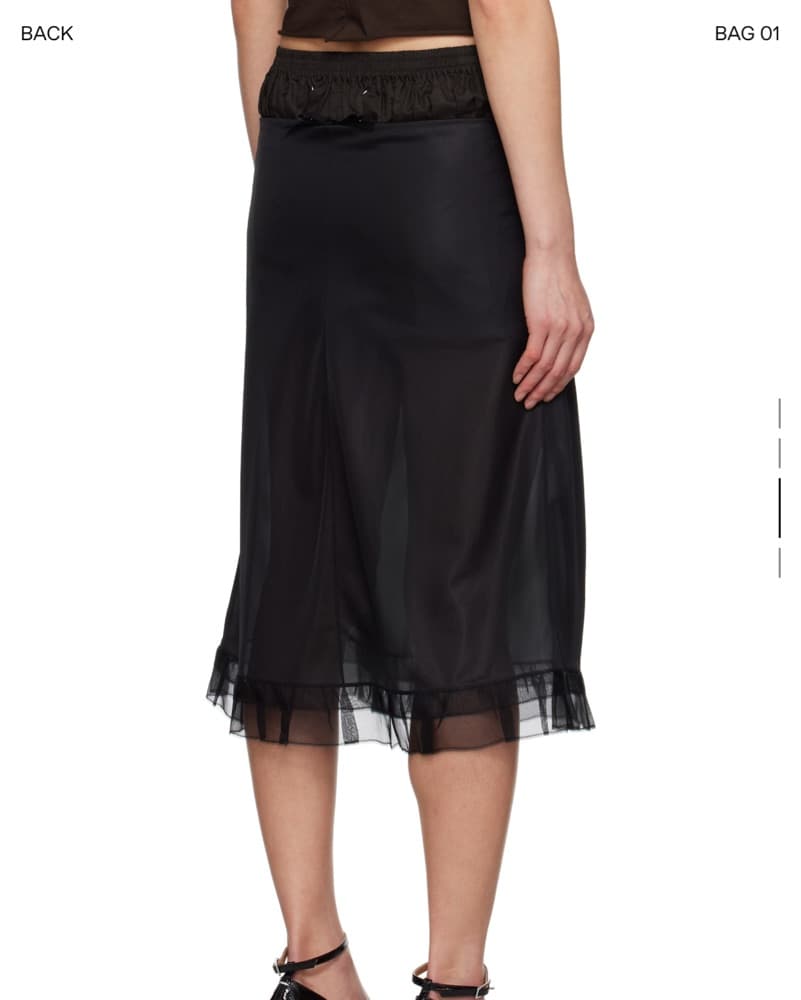 Maison Margiela Sheer Skirt Size 2-4 - Image 5