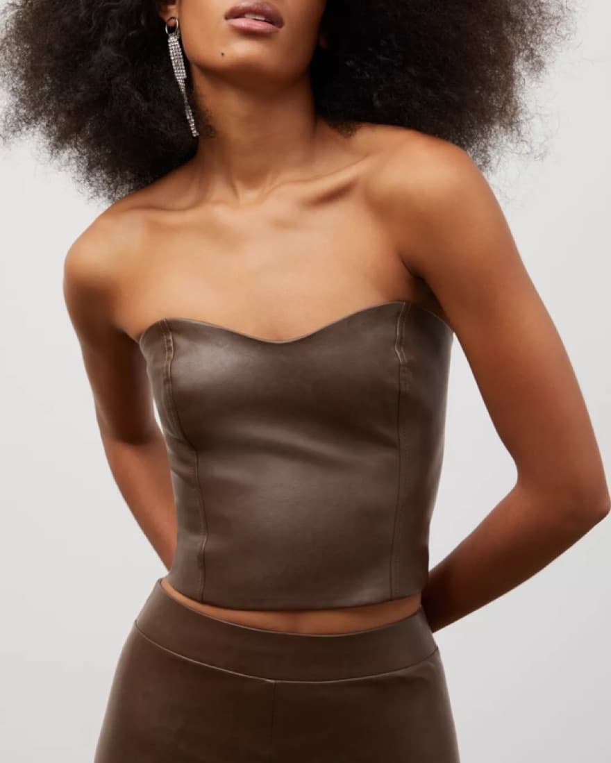Brown Leather Corset - Image 1