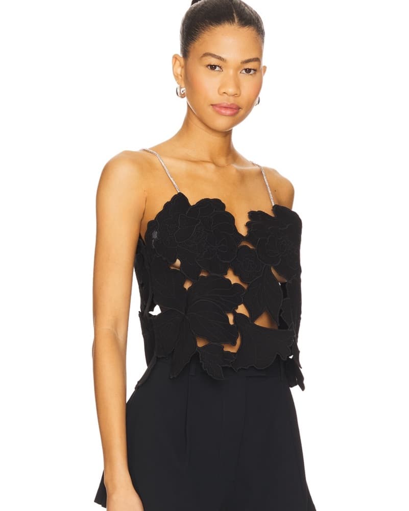 AllSaints Black Flora Top - Image 3