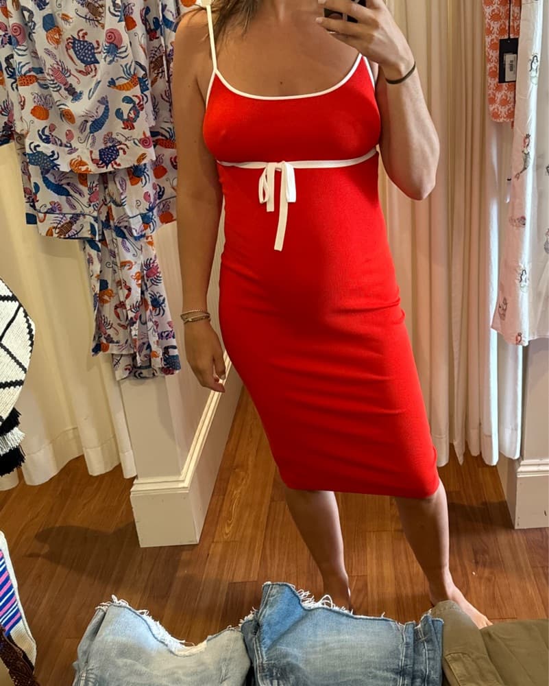 Amanda Uprichard Lucy Knit Dress In Red  - Image 2