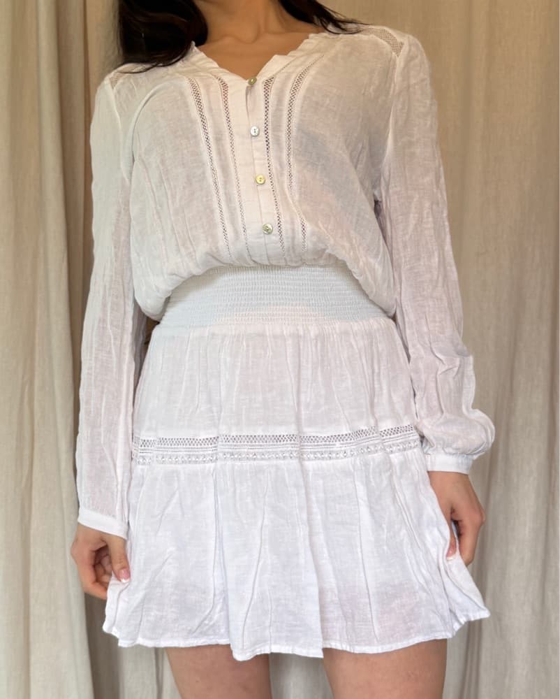 Rails Jasmine Dress in White Lace Detail - Image 1