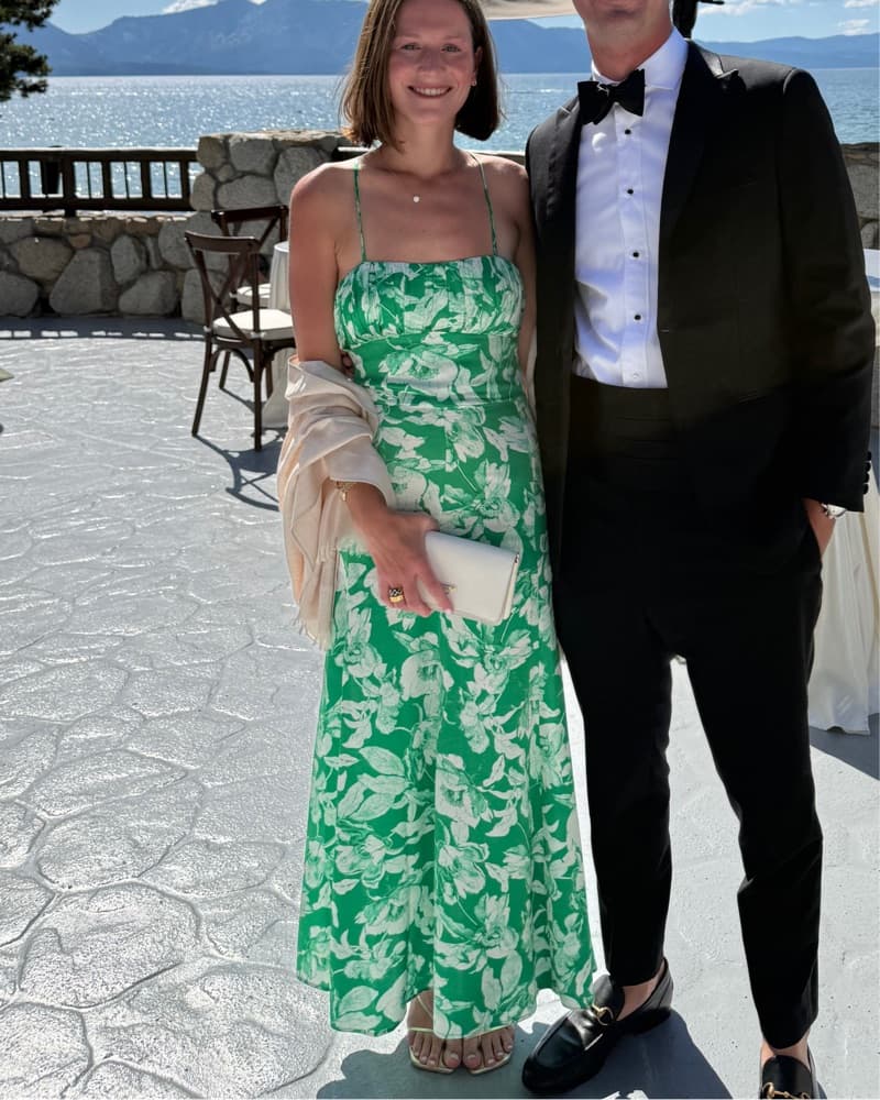 Elegant Floral Maxi Dress & Stylish Formal Ensemble - Image 2