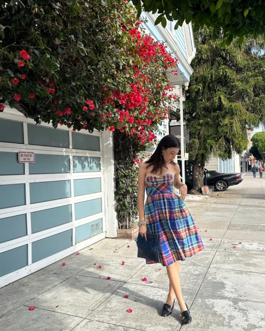 Maeve Plaid Dress - Image 1