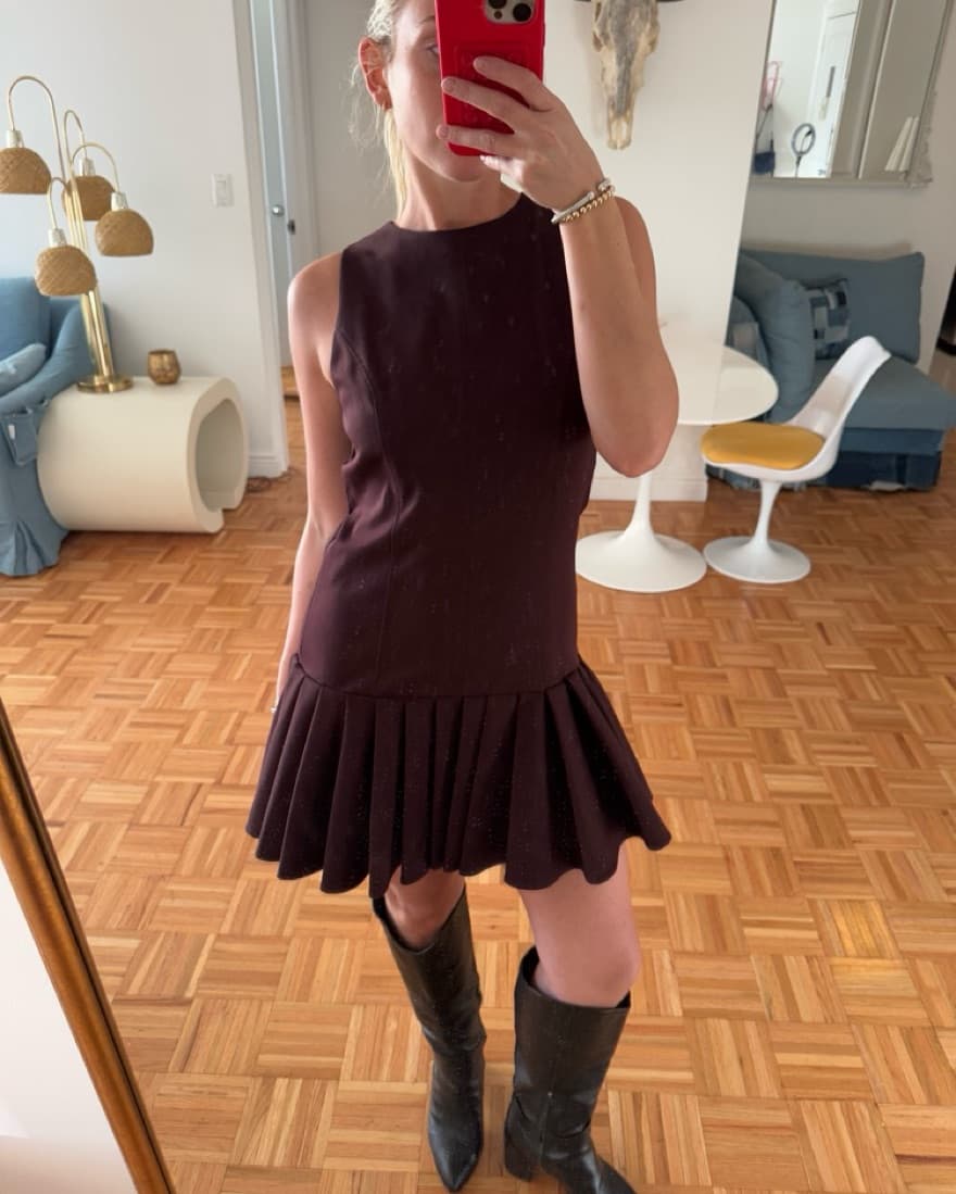 Burgandy mini dress - Image 1