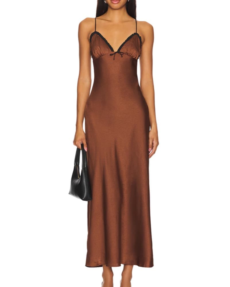 Chic Satin Slip Dress - Image 1