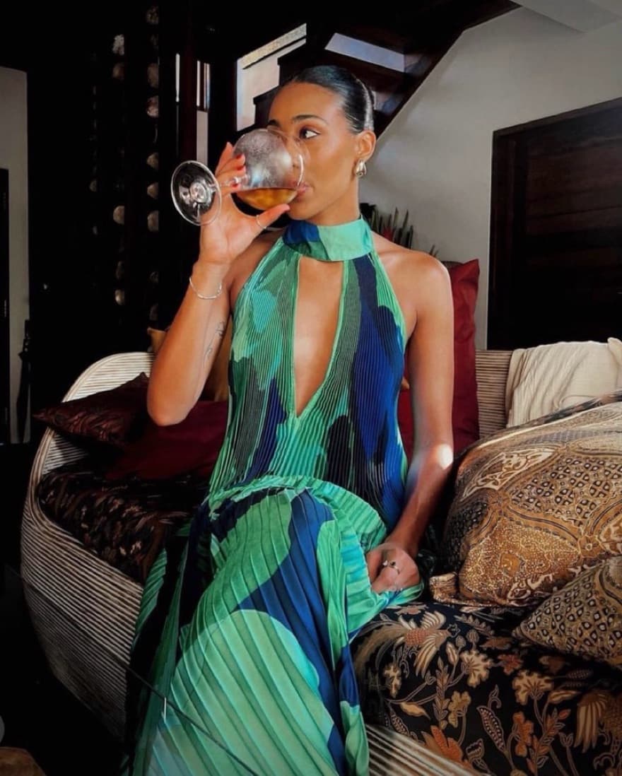 L’IDEE Opera Gown Capri Green - Image 4