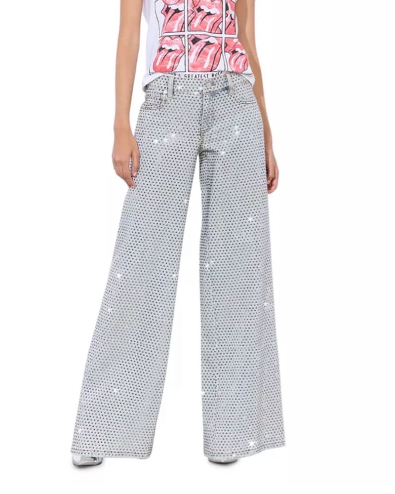 Alice and Olivia Embellished Jeans  - Image 1