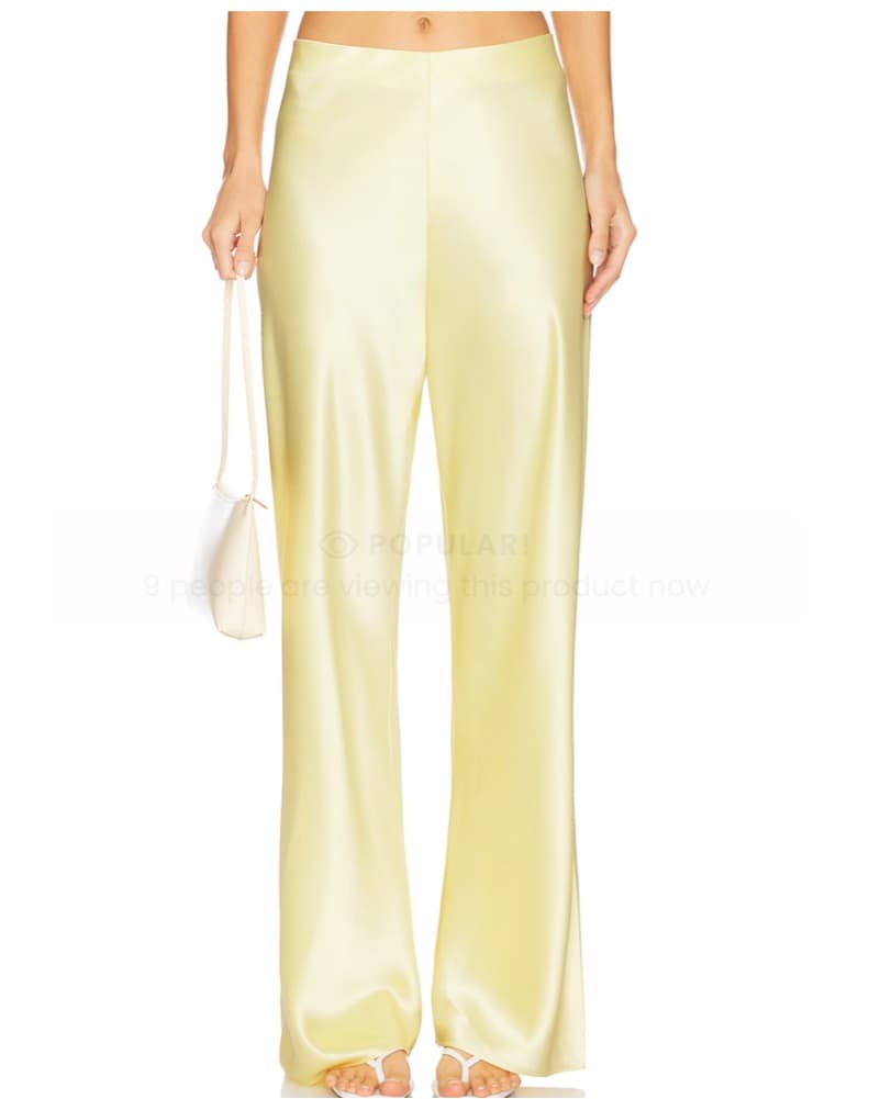 Yellow Cami NYC Silk Matching Set - Image 3
