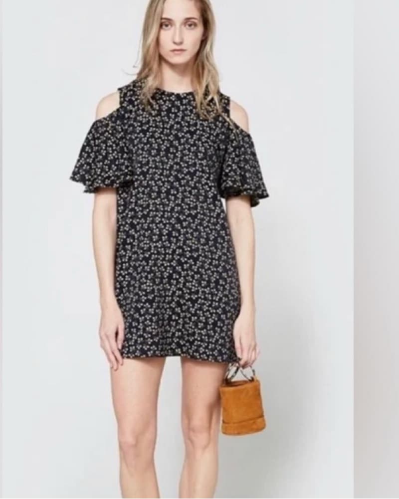 Ganni Cold Shoulder Dress - Image 1