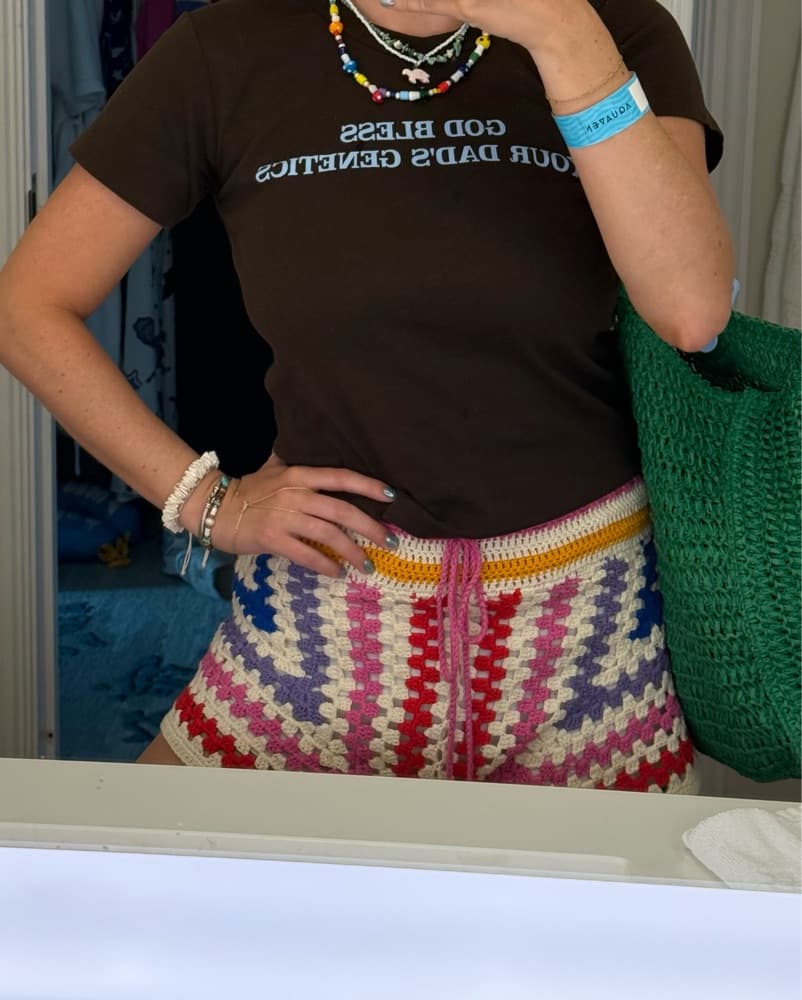 Farm Rio Crochet Shorts - Image 4