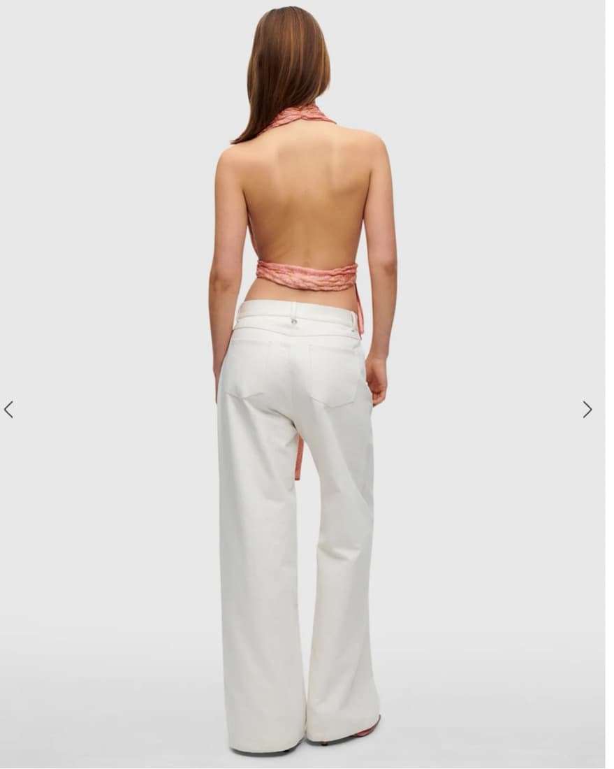 Hanne Bloch Rose Knit Scarf Top - Image 4