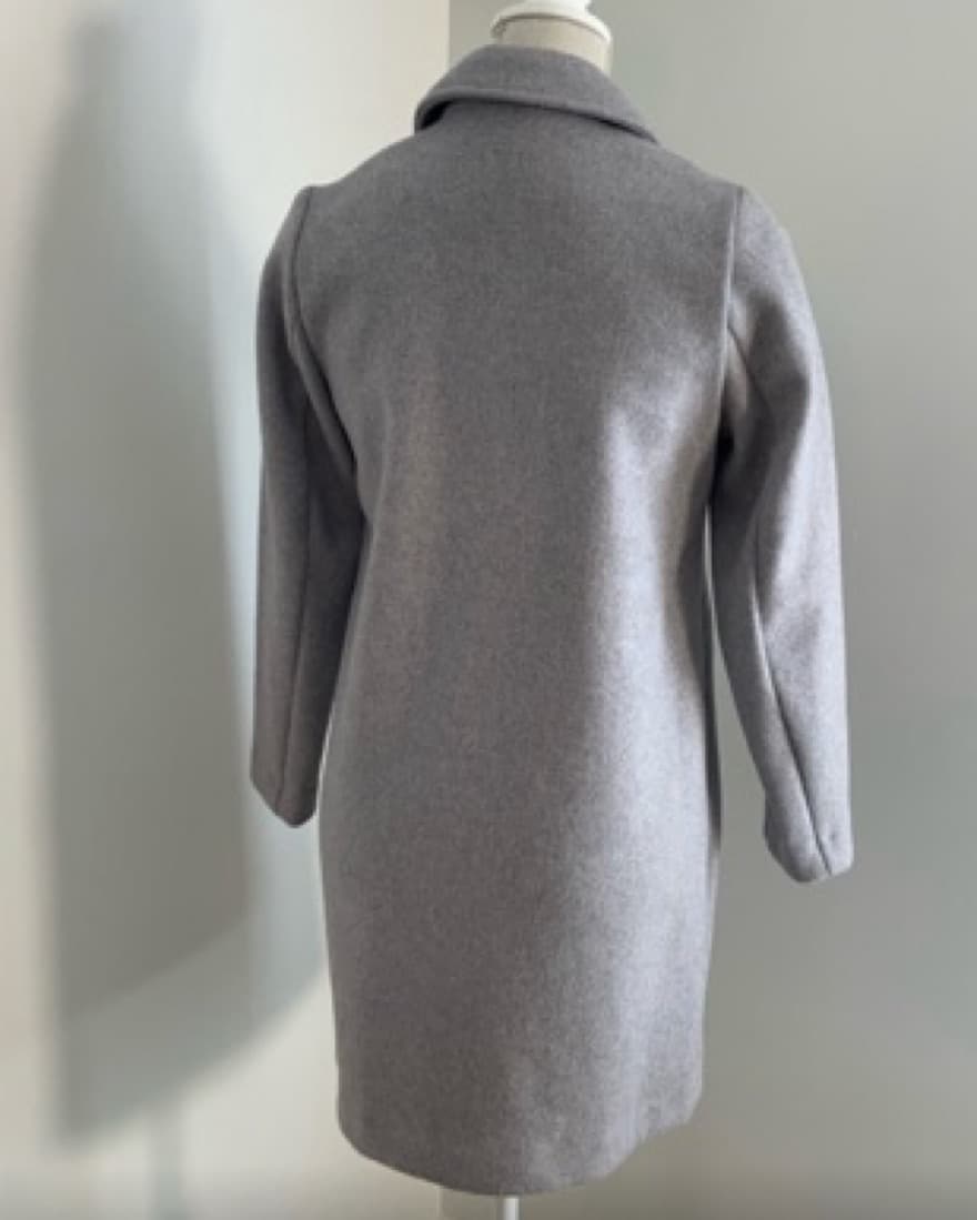 Loft Gray Wool Blend Coat XXSP - Image 3