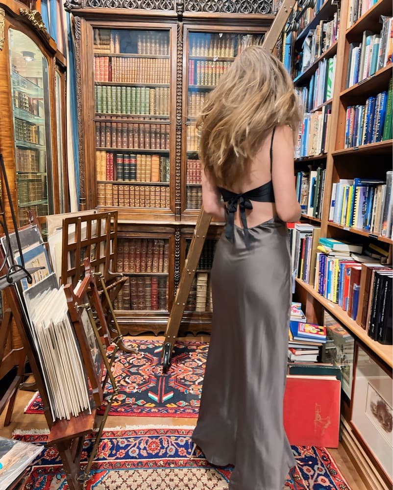 Elegant Satin Maxi Dress - Image 3