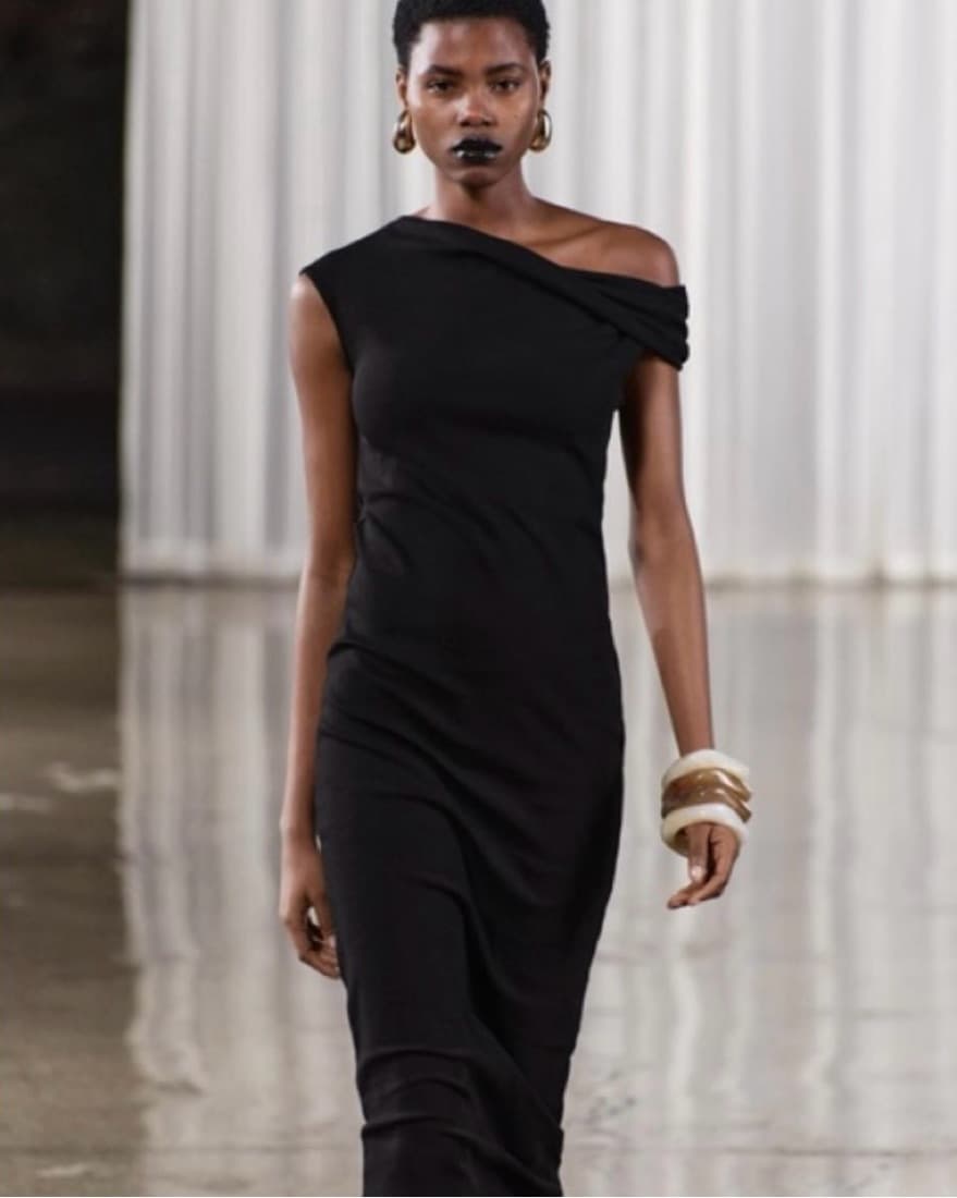 Black Zara Asymetrical Dress  - Image 1