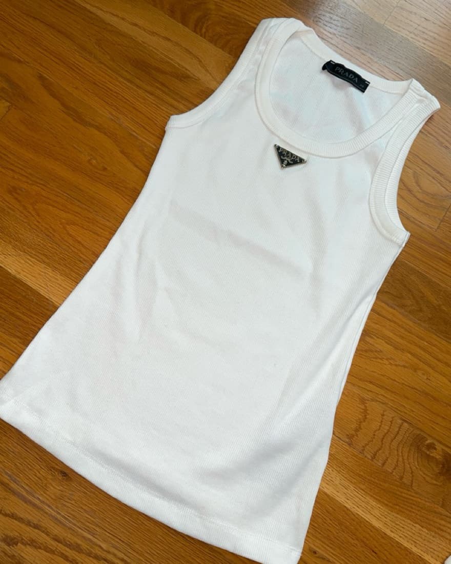 Prada White Tank Top - Image 2