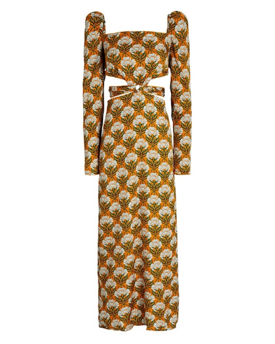 Agua Bendita Orange Dress - Image 2