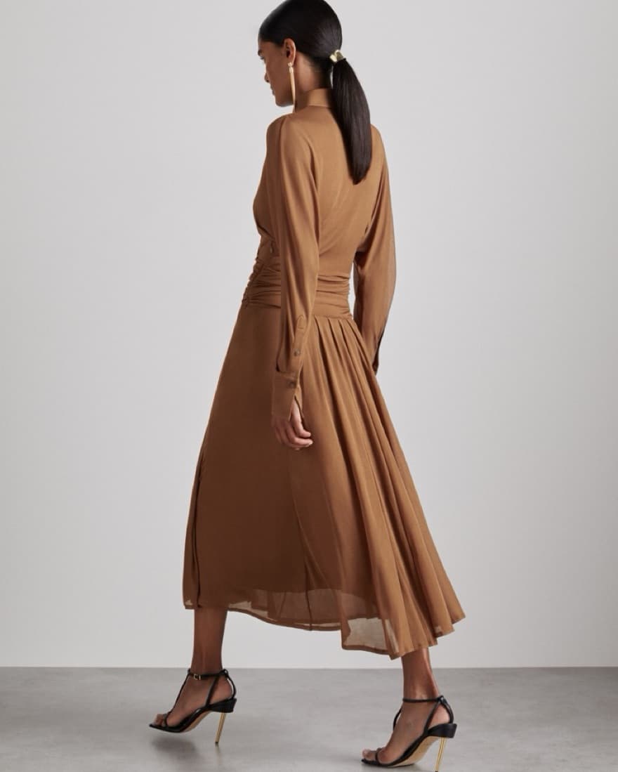 Reiss ATELIER GATHERED-GEORGETTE MAXI DR - Image 2