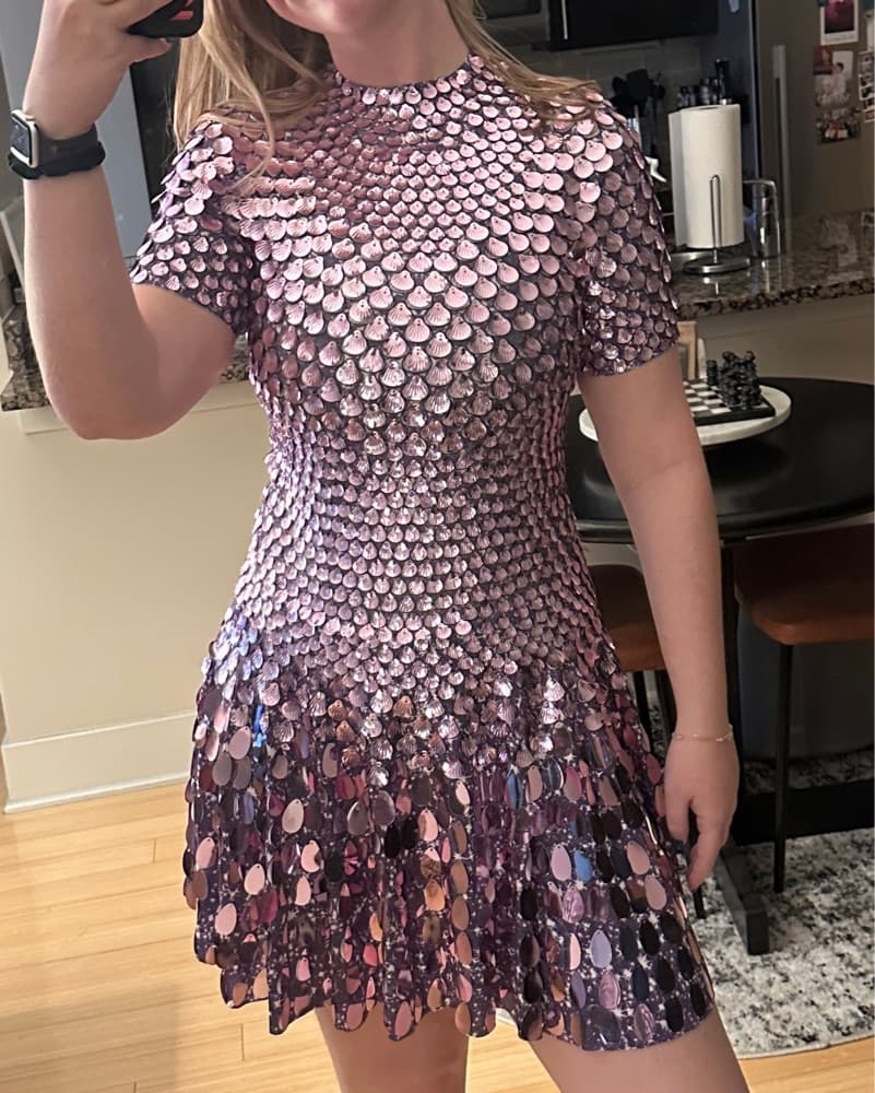 Purple Seashell Party Dress - Image 2