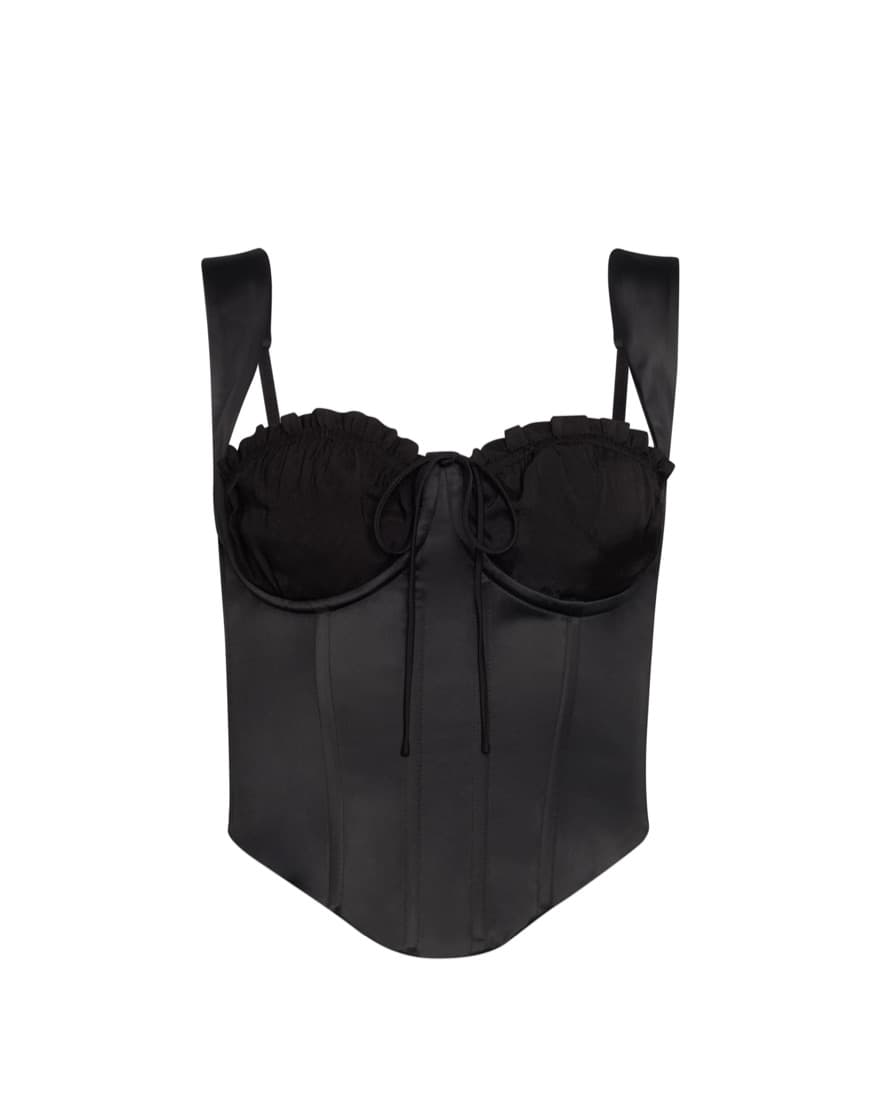 Guizio Ruched Cup Bustier 🖤 - Image 2