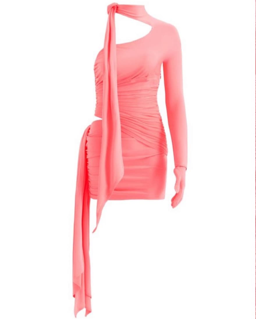 Mugler X HM Knot One-shoulder Dress - Image 2