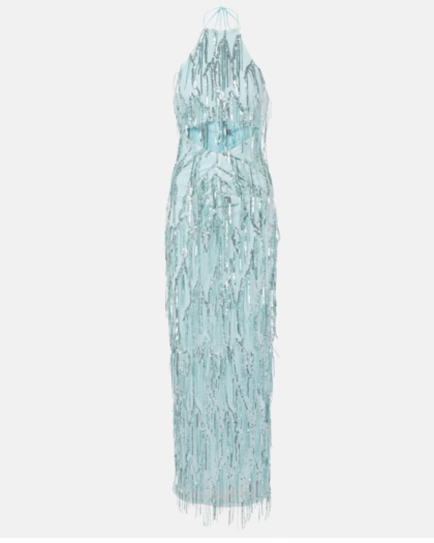 Rotate Blue Sequin Dress - Image 1