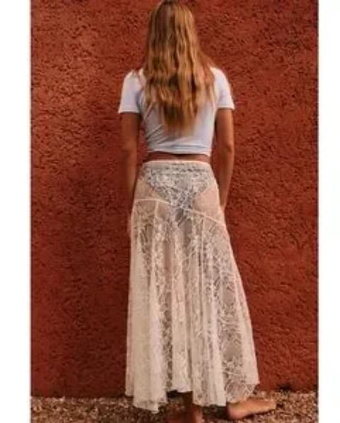 Zara Asymetric Lace Skirt - Image 2