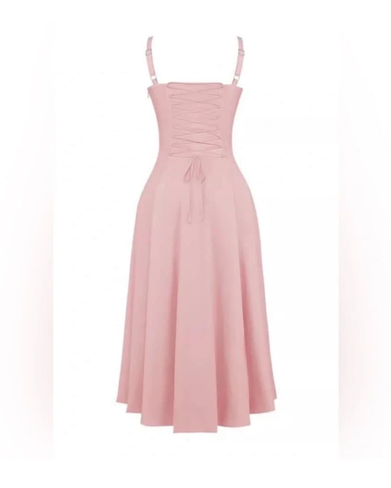 HOUSE OF CB 'Carmen' Baby Pink Bustier S - Image 4