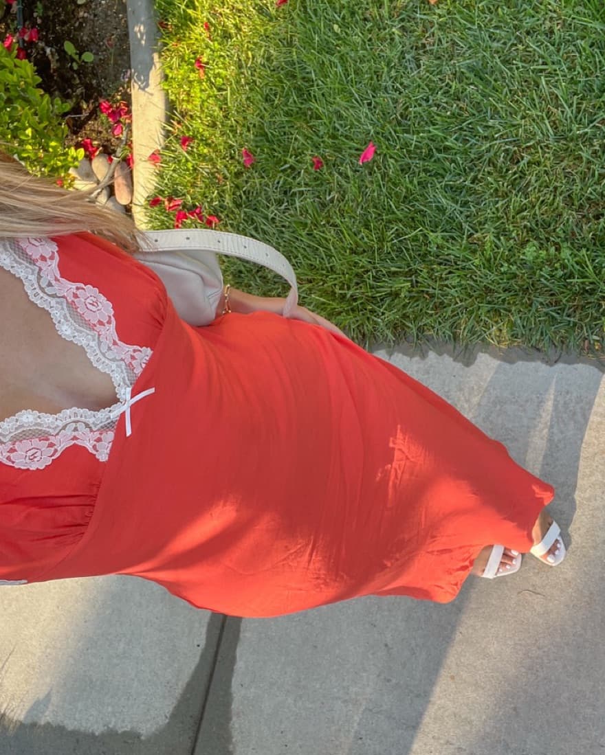 Orange Revolve Dress - Image 3