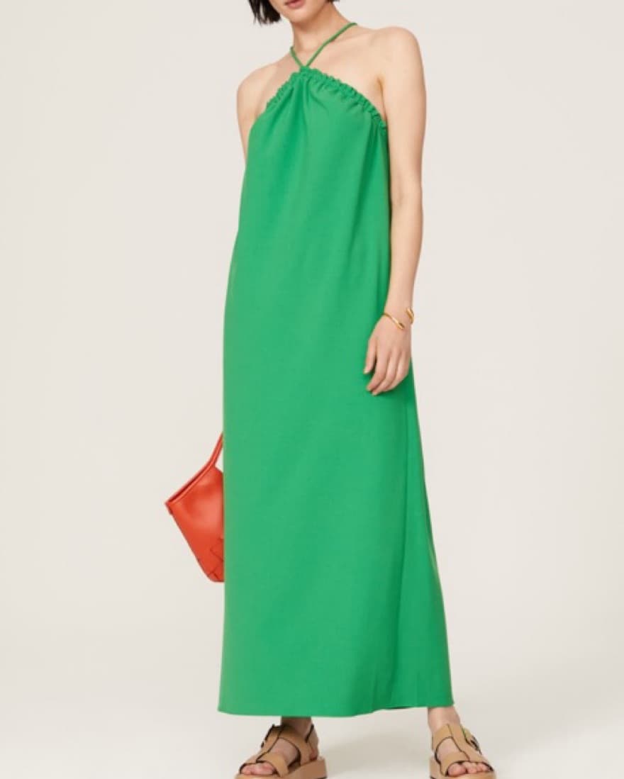 Tanya Taylor Green Esme Maxi Dress - Image 3