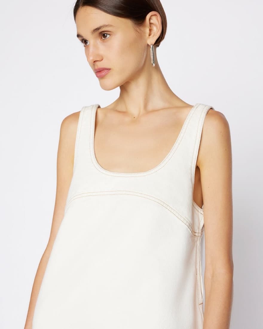 FRAME Micro Flare Denim Dress - Image 5